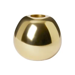 Ljusstake Mano rund Guld
