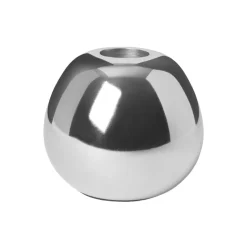 Ljusstake Mano rund Silver