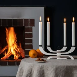 Ljusstake Nordic Light 4 vit