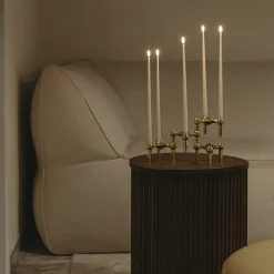 Ljusstake Stoff Nagel 3 pack Mässing