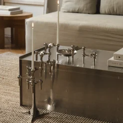 Ljusstake Stoff Nagel Singel Krom