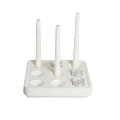 Ljusstake Stumpastaken Small Jubileum Vit