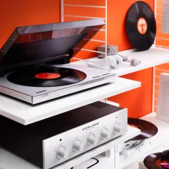 Mediahyllplan 58 x 47 cm Antracit.