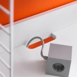 Mediahyllplan 58 x 47 cm vit