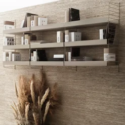 Metallhyllplan Hög 78x20 beige