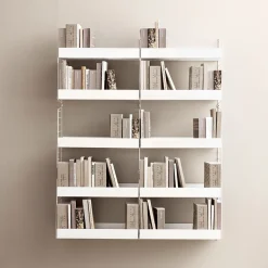 Metallhyllplan Hög 58x20 vit