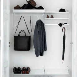 Metallhyllplan Låg 58x30 vit