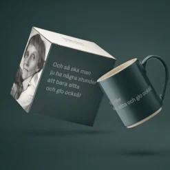 Mugg Astrid Så ska man ju ha några stunder...M.blå