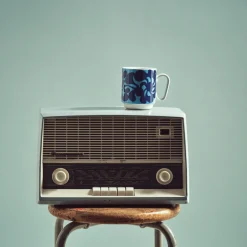 Mugg Birds 1967 Nr.4 Blå/blå