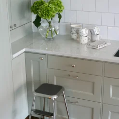 Mugg Checks & Stripes 4-p vit/blå