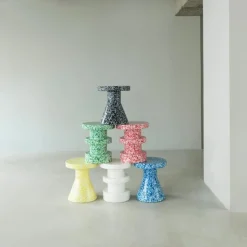 Pall / Sidebord Bit Cone Blå