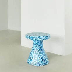 Pall / Sidebord Bit Cone Blå