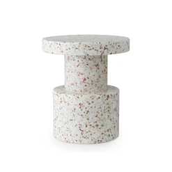 Pall / Sidebord Bit Vit