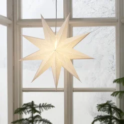 Pappers stjärna Lysa 60cm vit