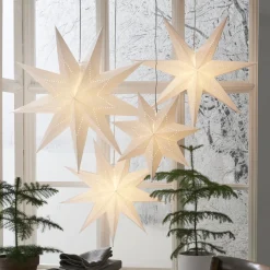 Pappers stjärna Lysa 80cm vit