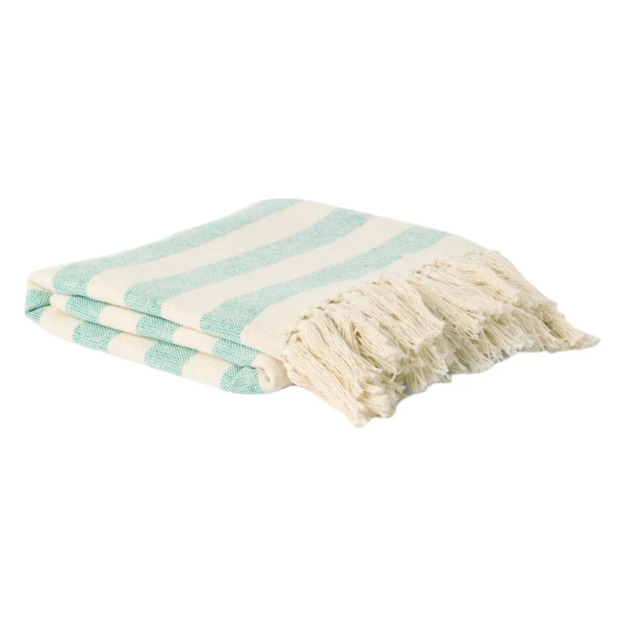 Pläd Elly Stripe 130x170cm turkos