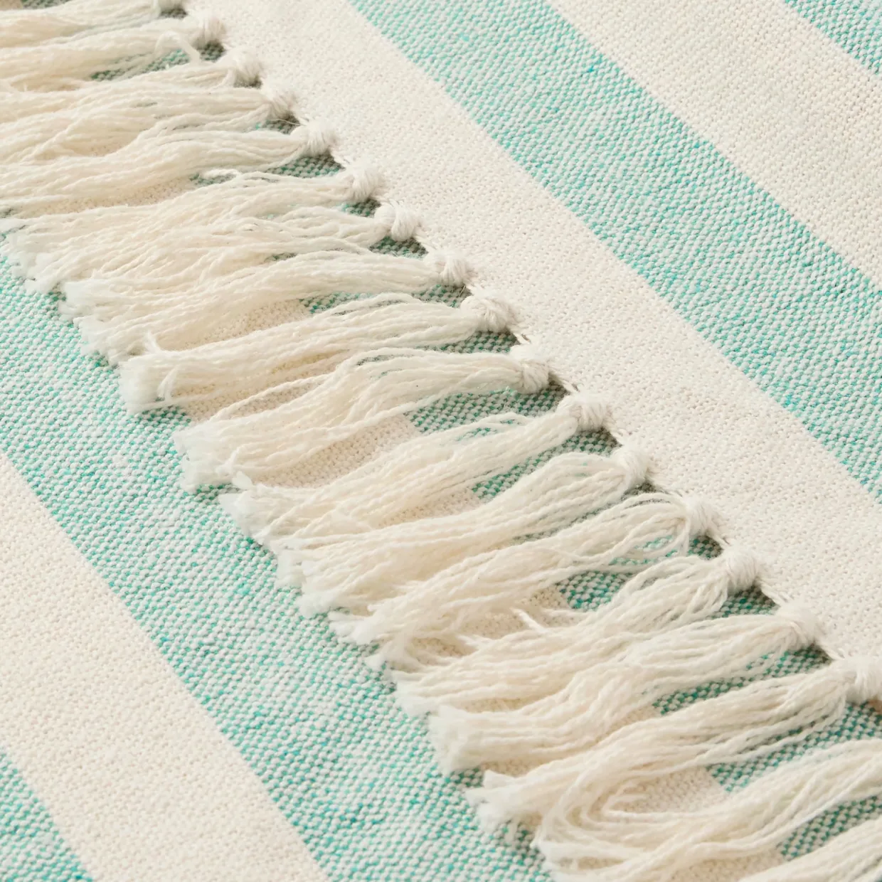 Pläd Elly Stripe 130x170cm turkos