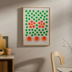 Poster Bird´s 1967 - no.6 grön/vit