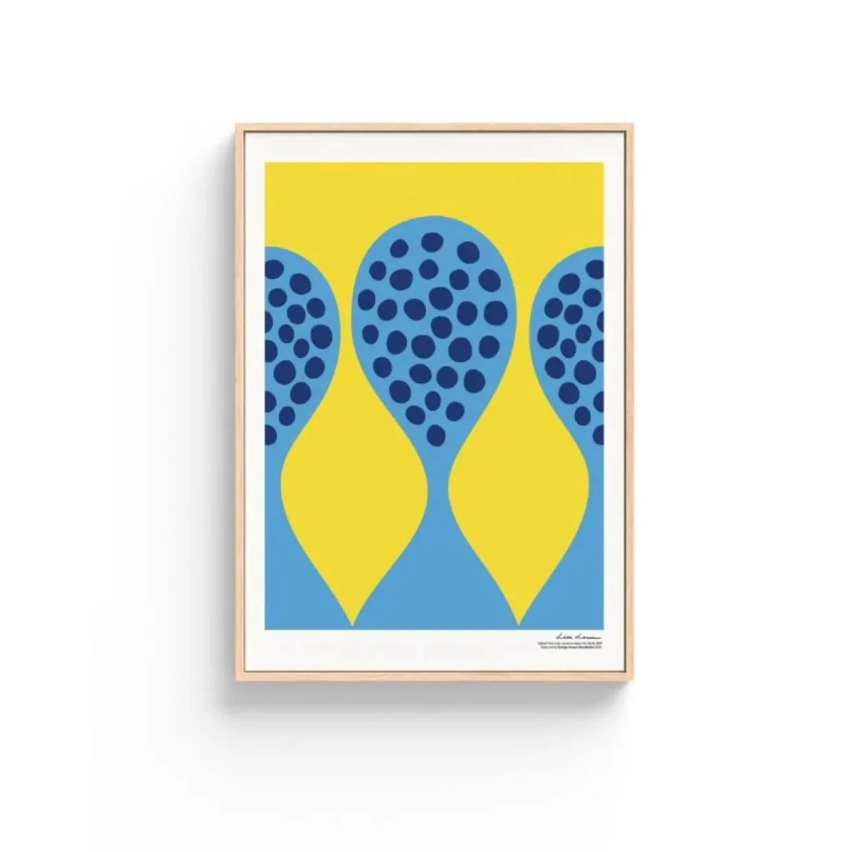 Poster Bird´s 1967- no.5 Blå/Gul