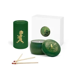 Presentask Doftljus + Tändsticksrör Grön