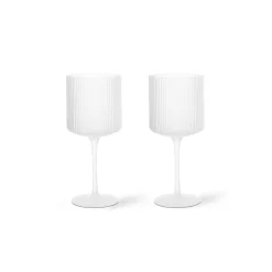 Rödvinsglas Ripple 2-pack Frostad