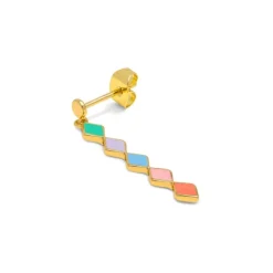 Örhänge Confetti Long Guld Multi