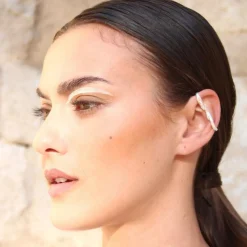 Örhänge earcuff smält våg