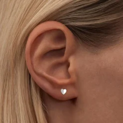 Örhänge Heart wings silver 1 st silver