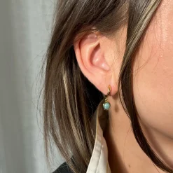 Örhängen Dear Guld Turkos