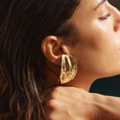 Örhängen Tidal Large Guld