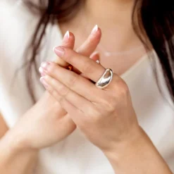 Ring Bolded Big Silver