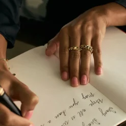 Ring Peak Single Guld