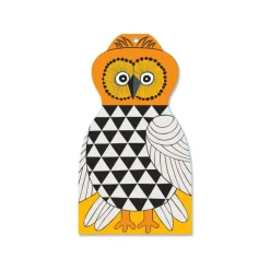 Serveringsbricka Uggla Gul