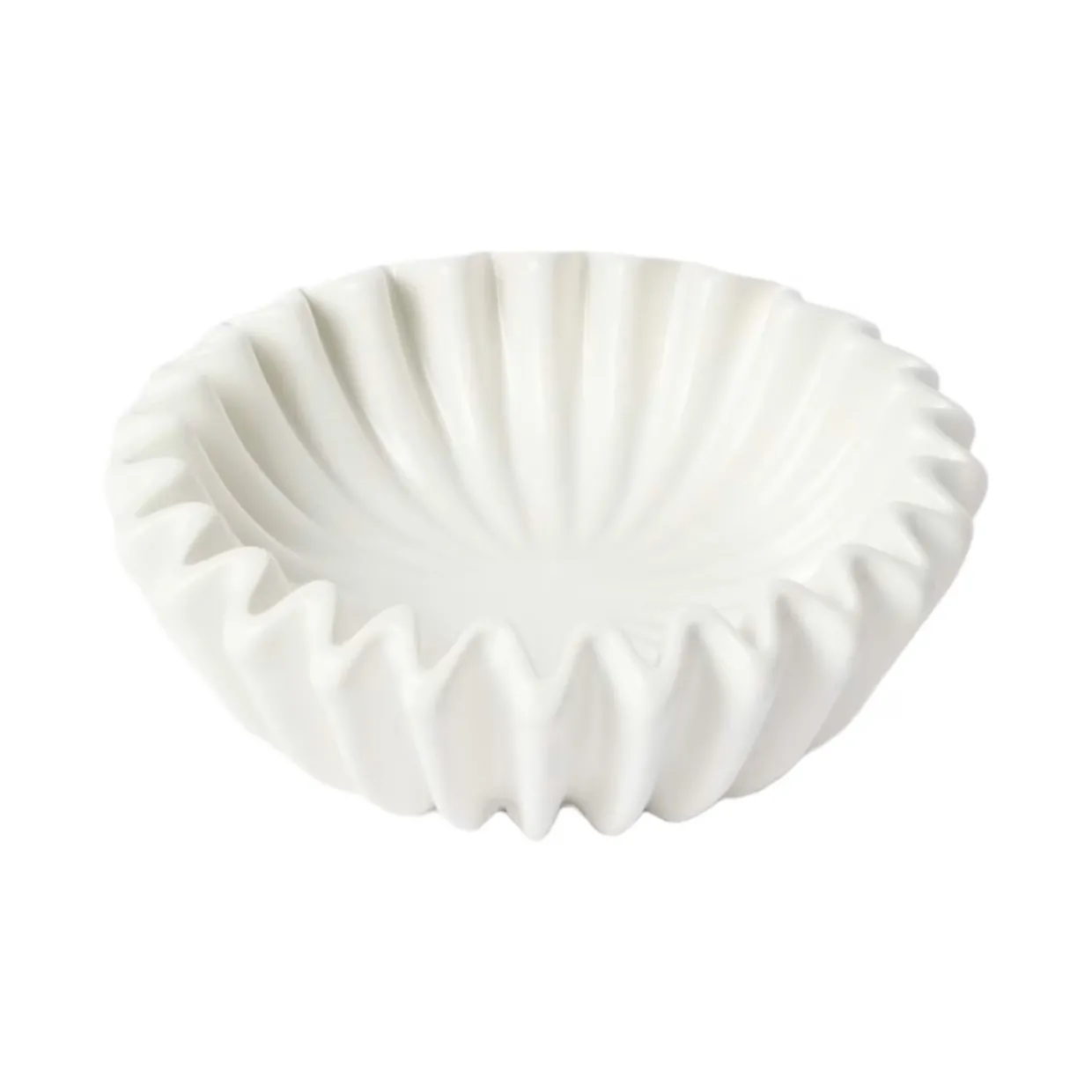 Serveringsskål Pleated 20 Vit