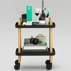 Serveringsvagn Block svart/ask