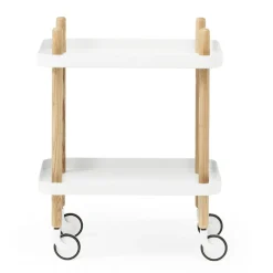 Serveringsvagn Block vit/ask