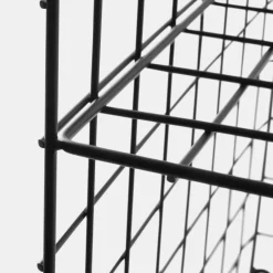 Sidobord Koster 2 hyllor Svart