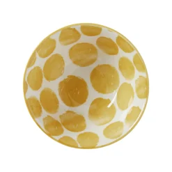 Skål Positano 9 Gul prickig
