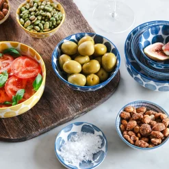 Skål Positano 14,5 Gul prickig