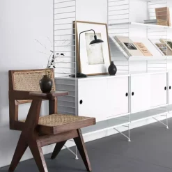 Skåp m skjutdörrar 78x20x37 beige