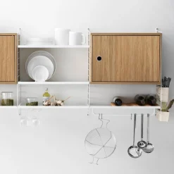 Skåp med dörr 58 x 30 x 42 cm Ask