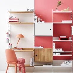 Skåp med dörr 58 x 30 x 42 cm Beige