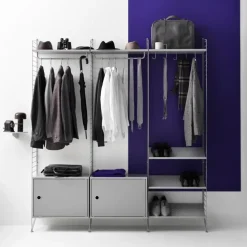 Skåp med dörr 58 x 30 x 42 cm Grå