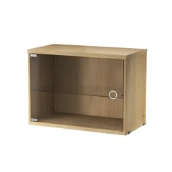 Skåp med glasdörr 58x30 Ek