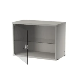 Skåp med glasdörr 58x30 Grå
