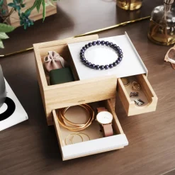 Smyckeslåda Vit/ Natur