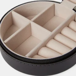 Smyckesskrin Jackie rund svart