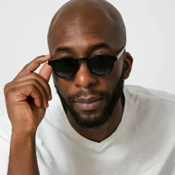 Solglasögon Rund Svart