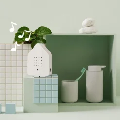 Speldosa Fågelholk Kvitter Vit