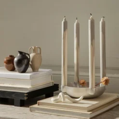 Stearinljus Dryp 2-P Grå